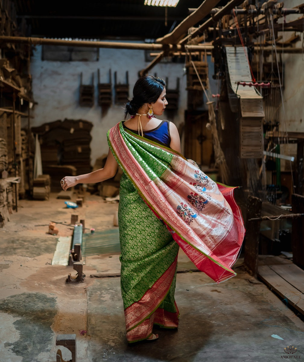 ASHAWALI BROCADE SILK SAREE