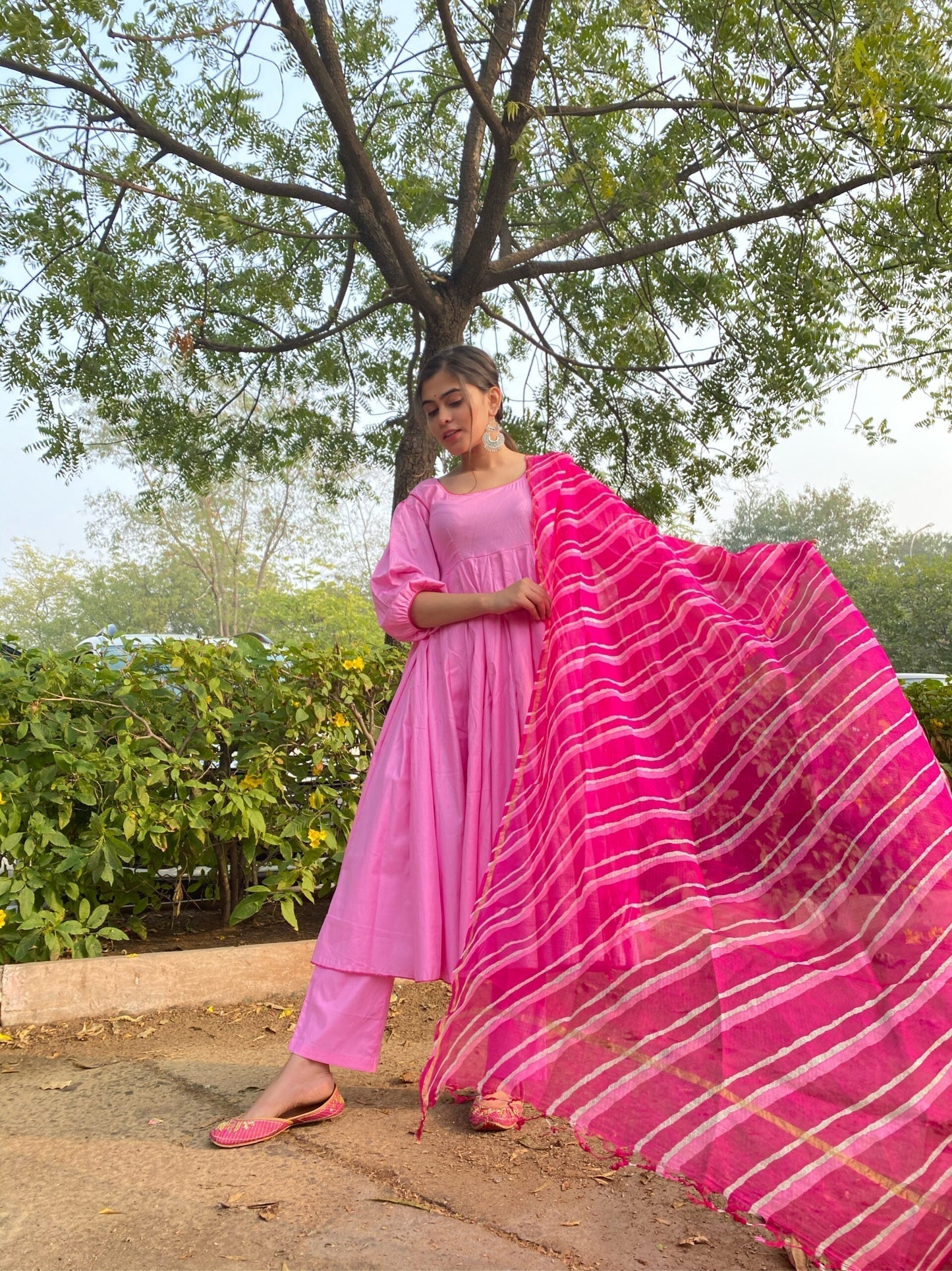 pink royal paradise glace suit set