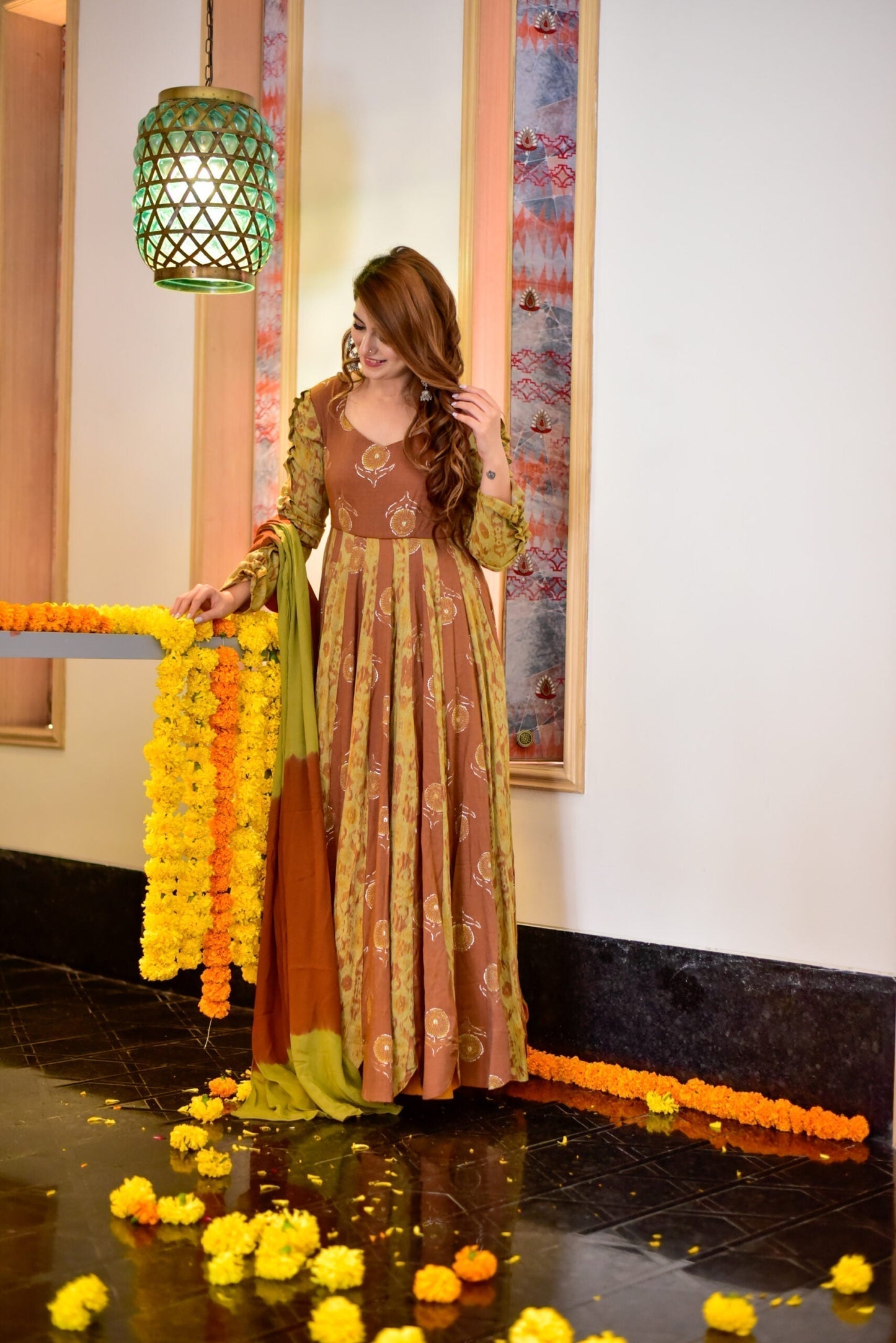 Mustard moon maxi set