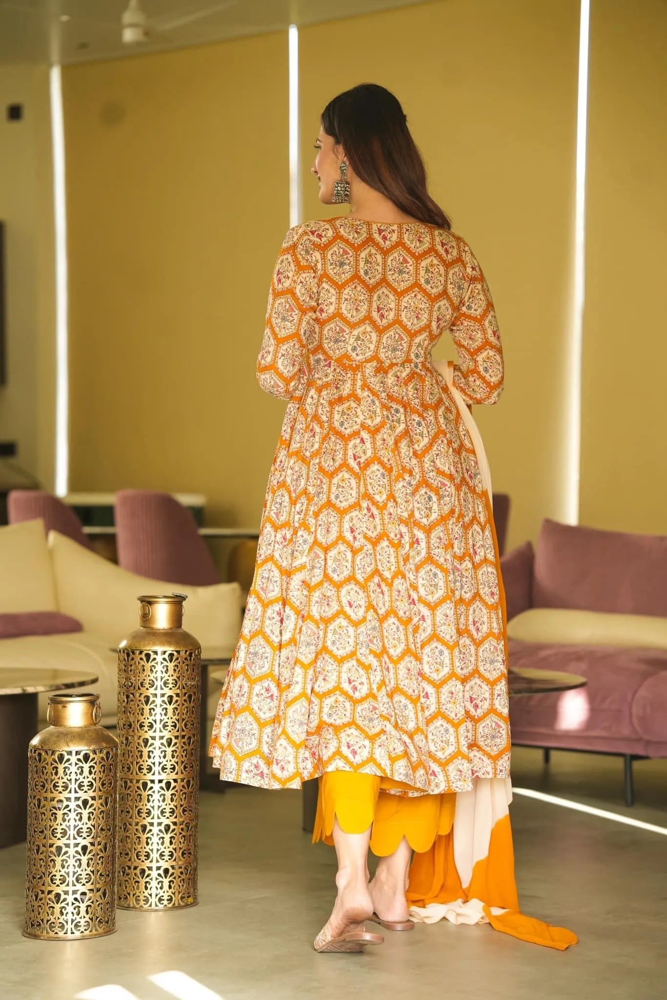 ziya yellow floral suit set