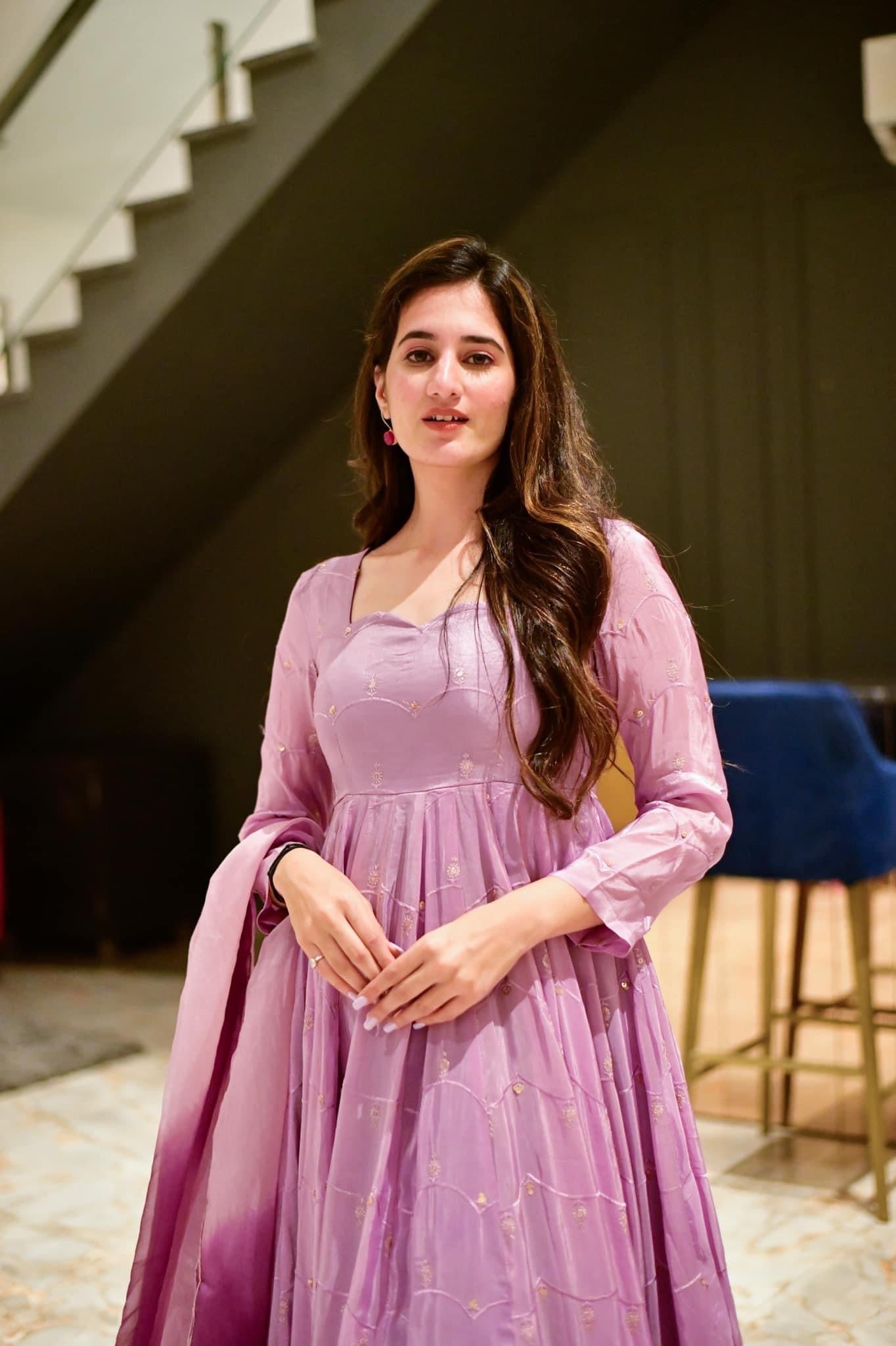 Natasha ombre silk embroidered set