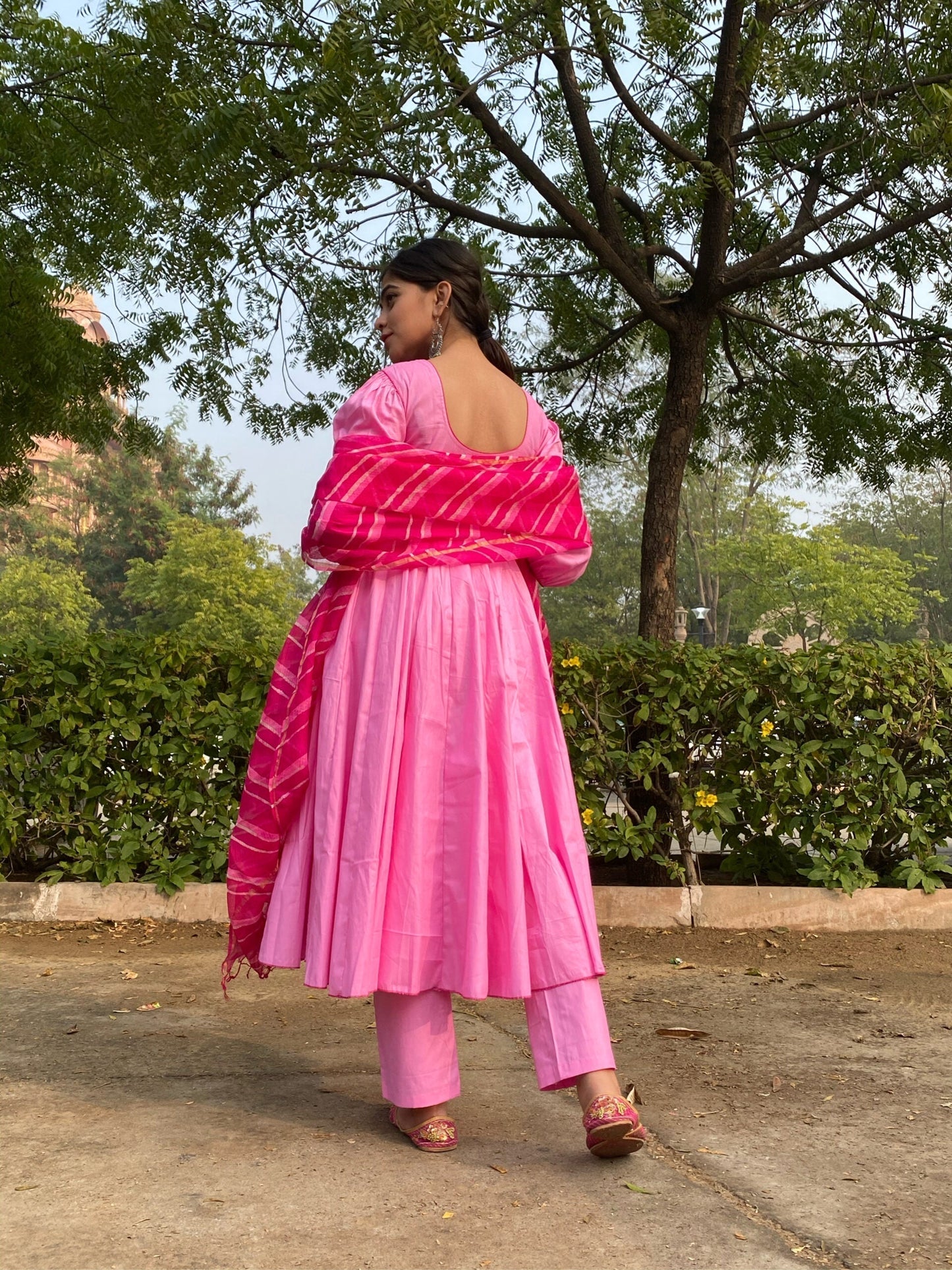 pink royal paradise glace suit set