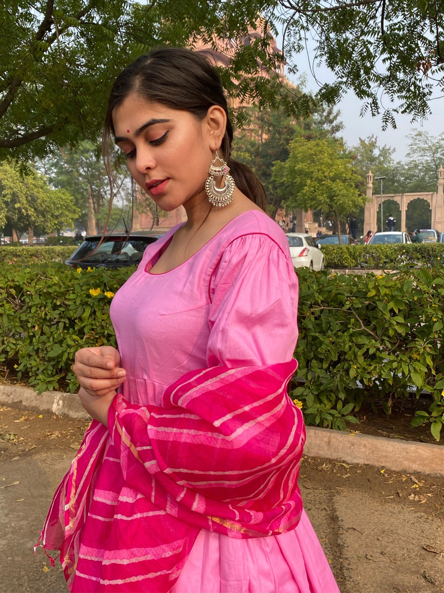 pink royal paradise glace suit set