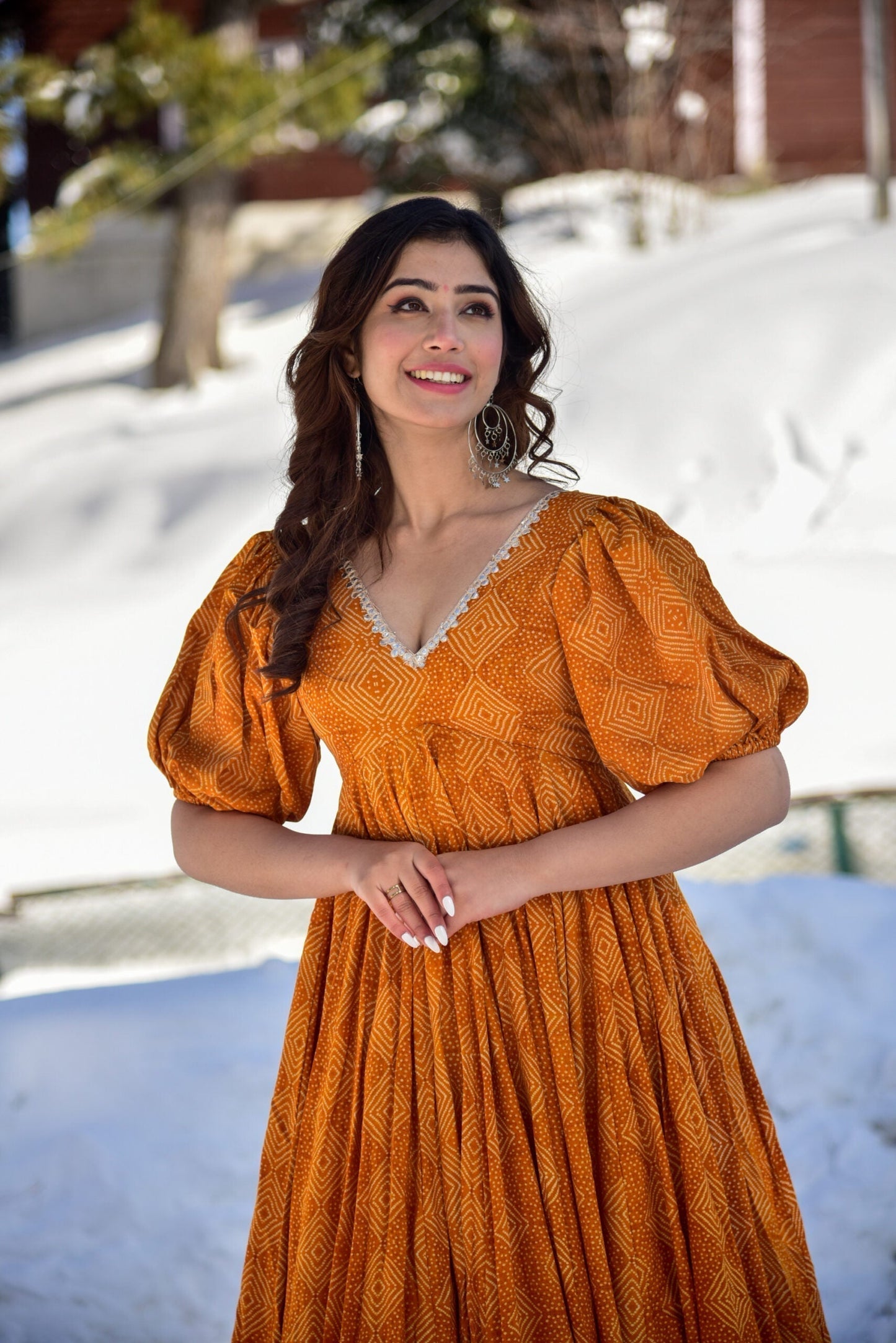 vibrant mustard maxi set