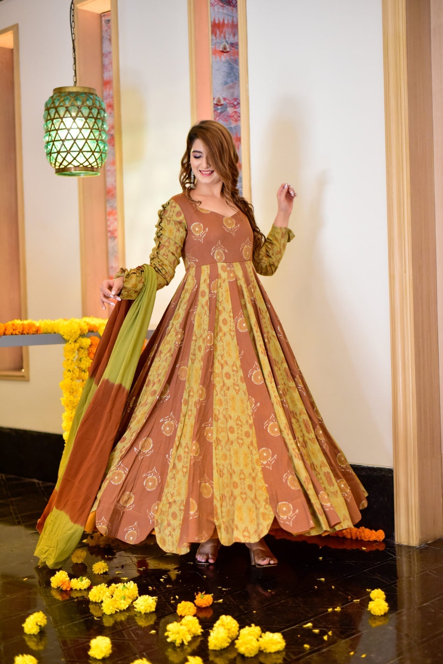 Mustard moon maxi set