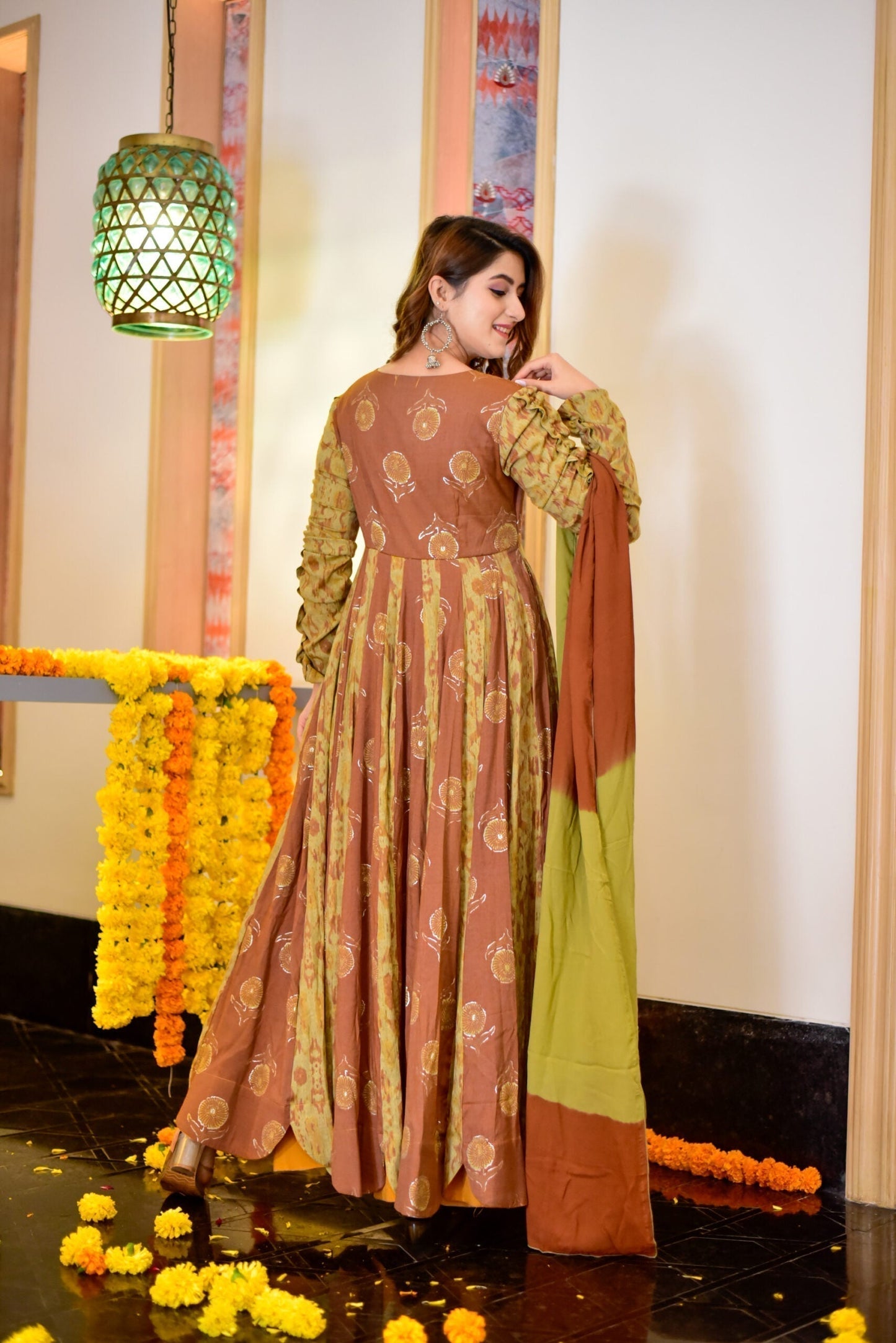 Mustard moon maxi set