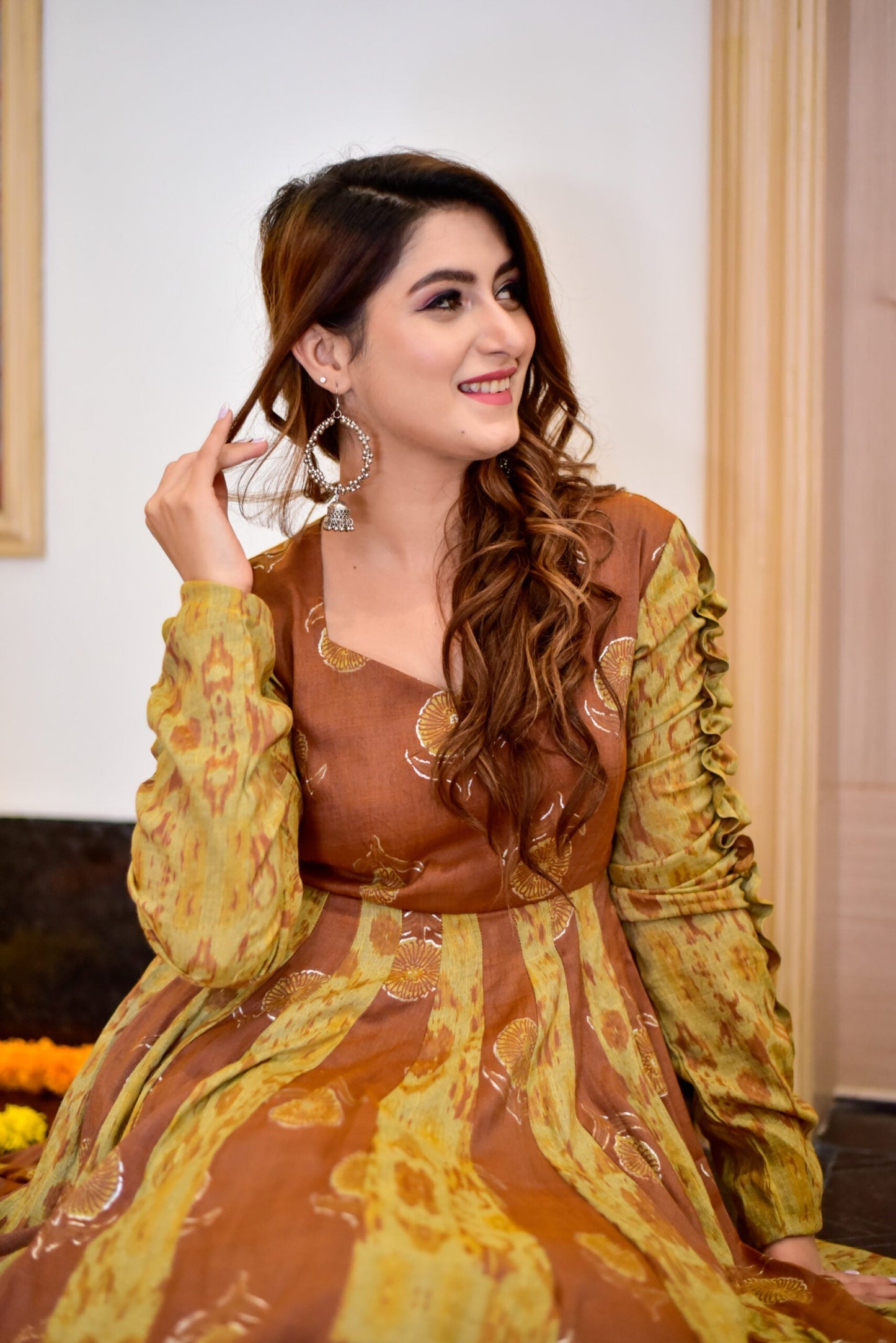 Mustard moon maxi set