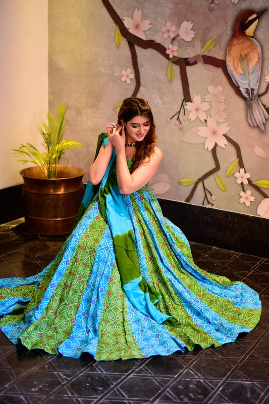 secret blue and green maxi set