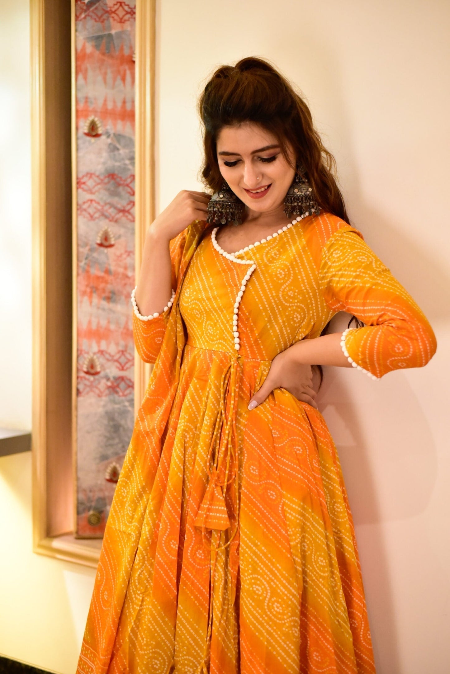 orange Valeria suit set