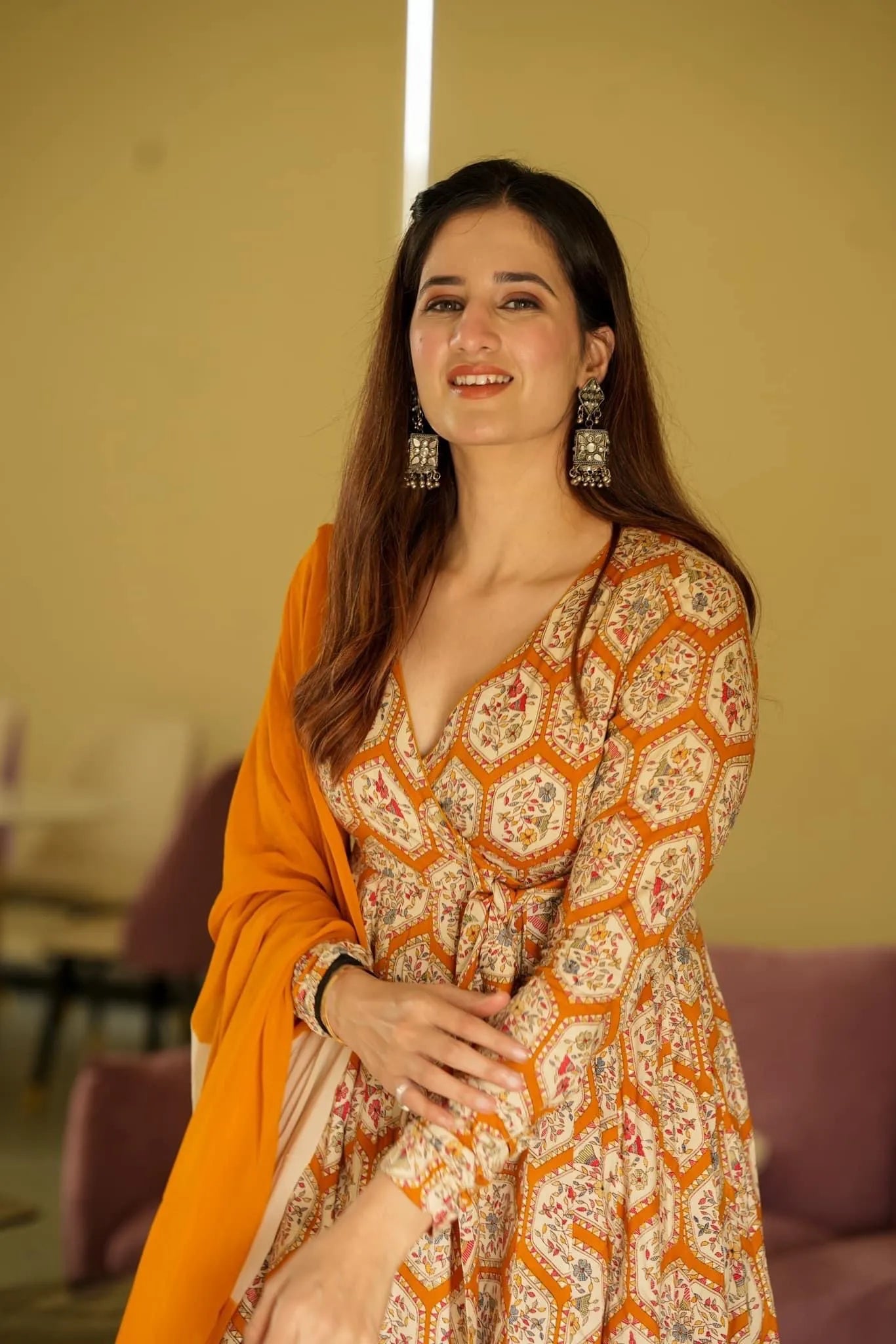 ziya yellow floral suit set