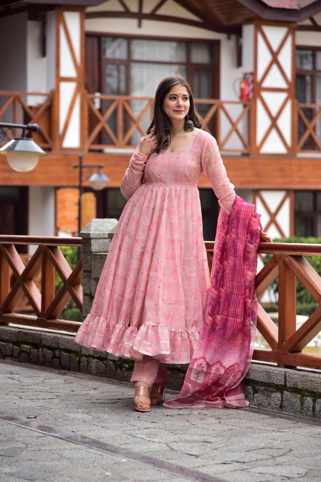 shades of pink suit set