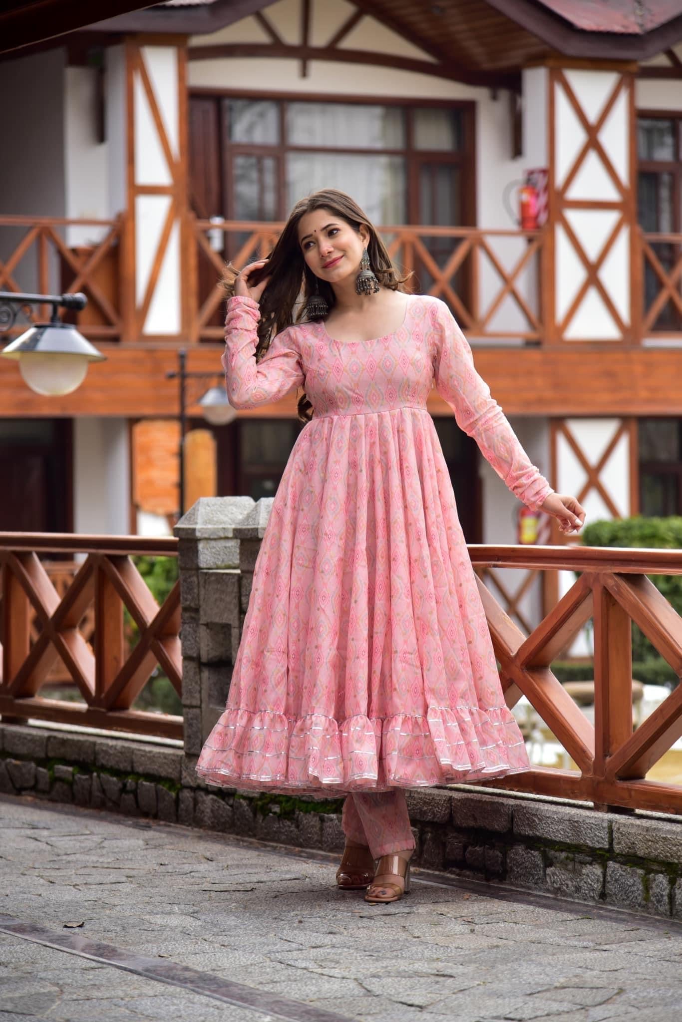 shades of pink suit set