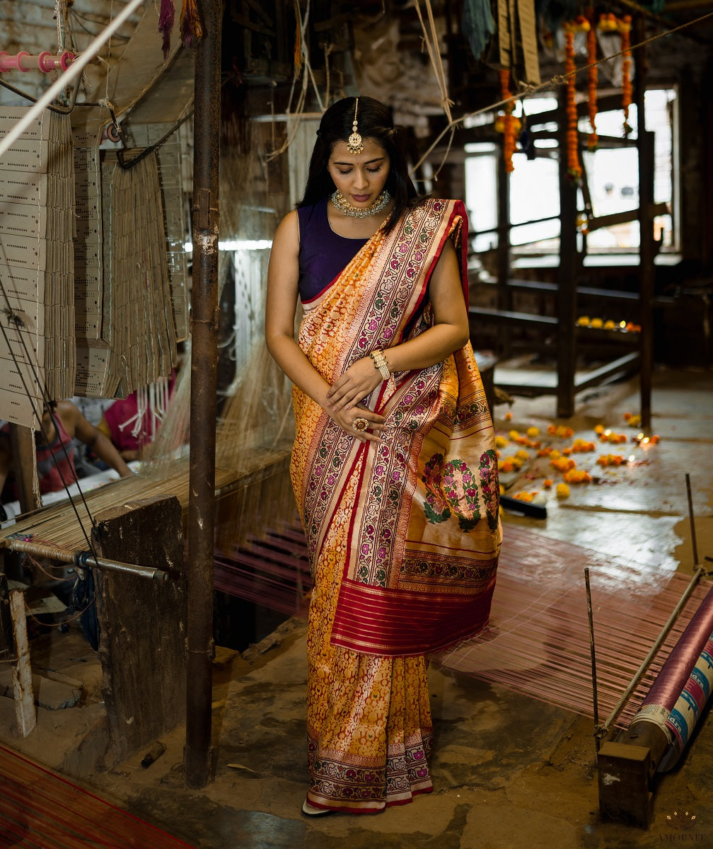 Ashawali Brocade Silk Saree